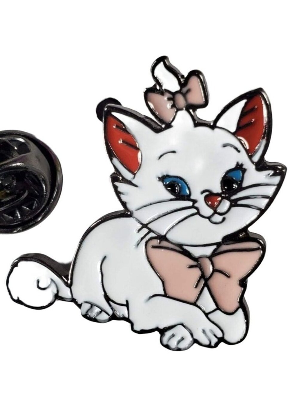 Marie Aristocrat Lapel Pin Kitten Bow Badge Brooch Accessories Jewelry Gift Pin